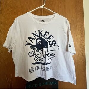 NY YANKEES CROPPED T SHIRT